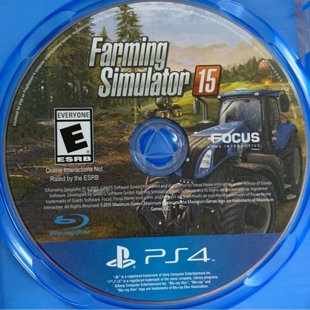 PLAYSTATION PS4 Farming Simulator 15 Video Game Rated E For Everyone